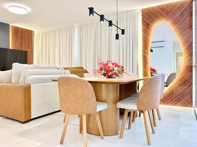 Apartamento Próximo Mar Luxo com 3 suítes Aluguel Temporada