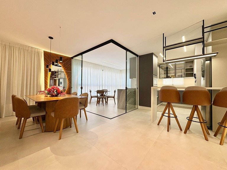 Apartamento Próximo Mar Luxo com 3 suítes Aluguel Temporada