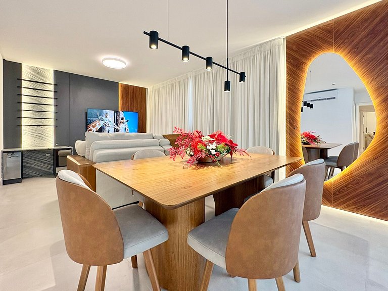 Apartamento Próximo Mar Luxo com 3 suítes Aluguel Temporada