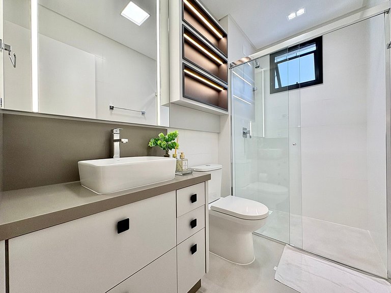 Apartamento Próximo Mar Luxo com 3 suítes Aluguel Temporada