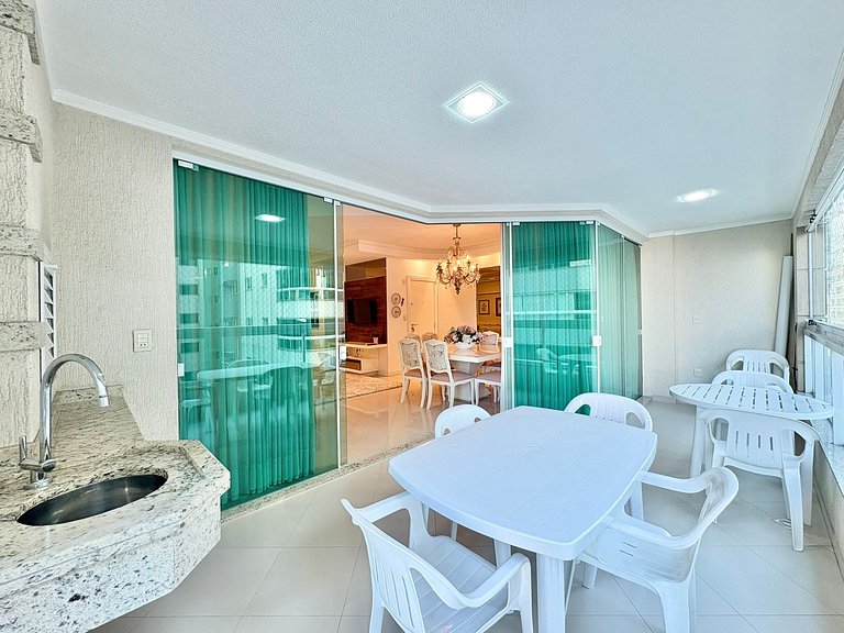 Lindo Apartamento Temporada Itapema 3 Suítes Vista Mar