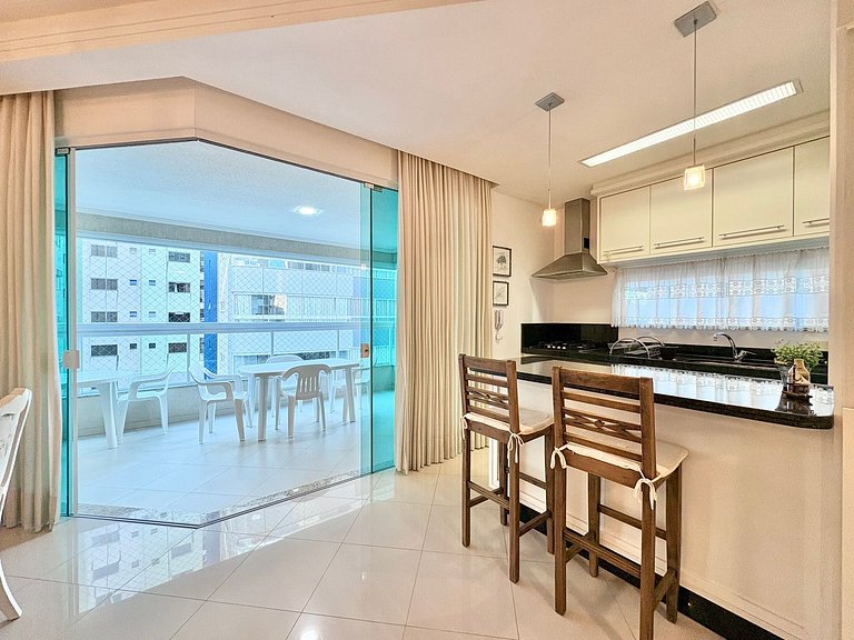 Lindo Apartamento Temporada Itapema 3 Suítes Vista Mar